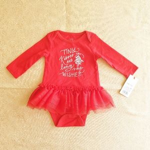 Cat & Jack One Pieces - Nwt Baby Cat & Jack "Tiny Kisses" tutu bodysuit Cat & Jack One Pieces - Nwt Baby Cat & Jack "Tiny Kisses" tutu bodysuit